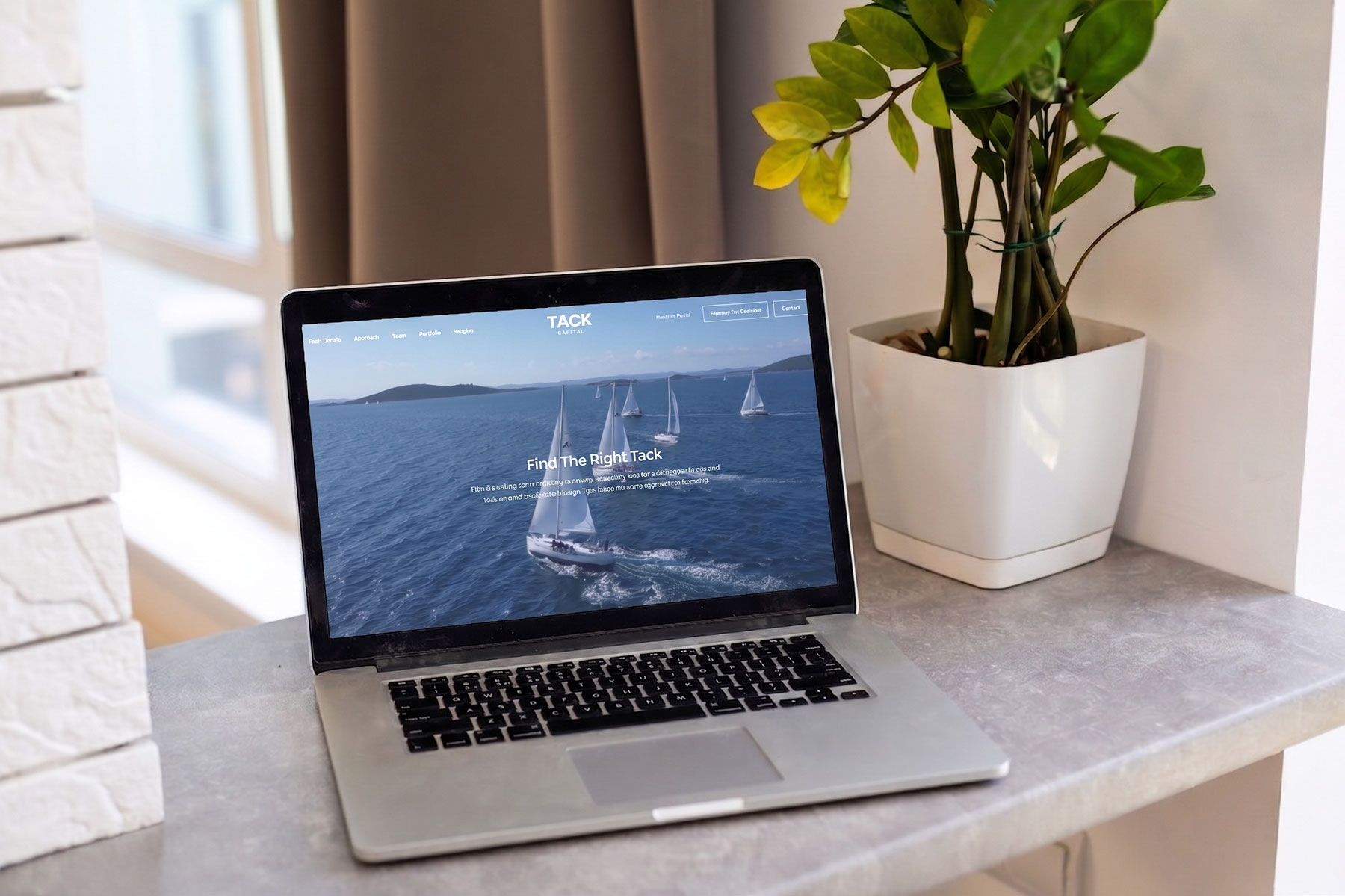 Tack Capital website design by GiddyBrands