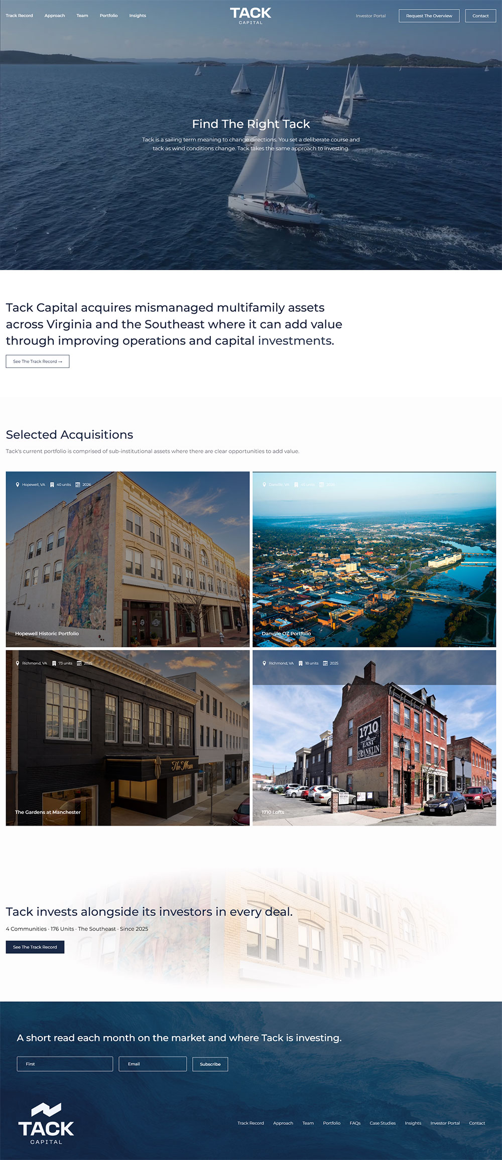 Tack Capital website designed by GiddyBrands